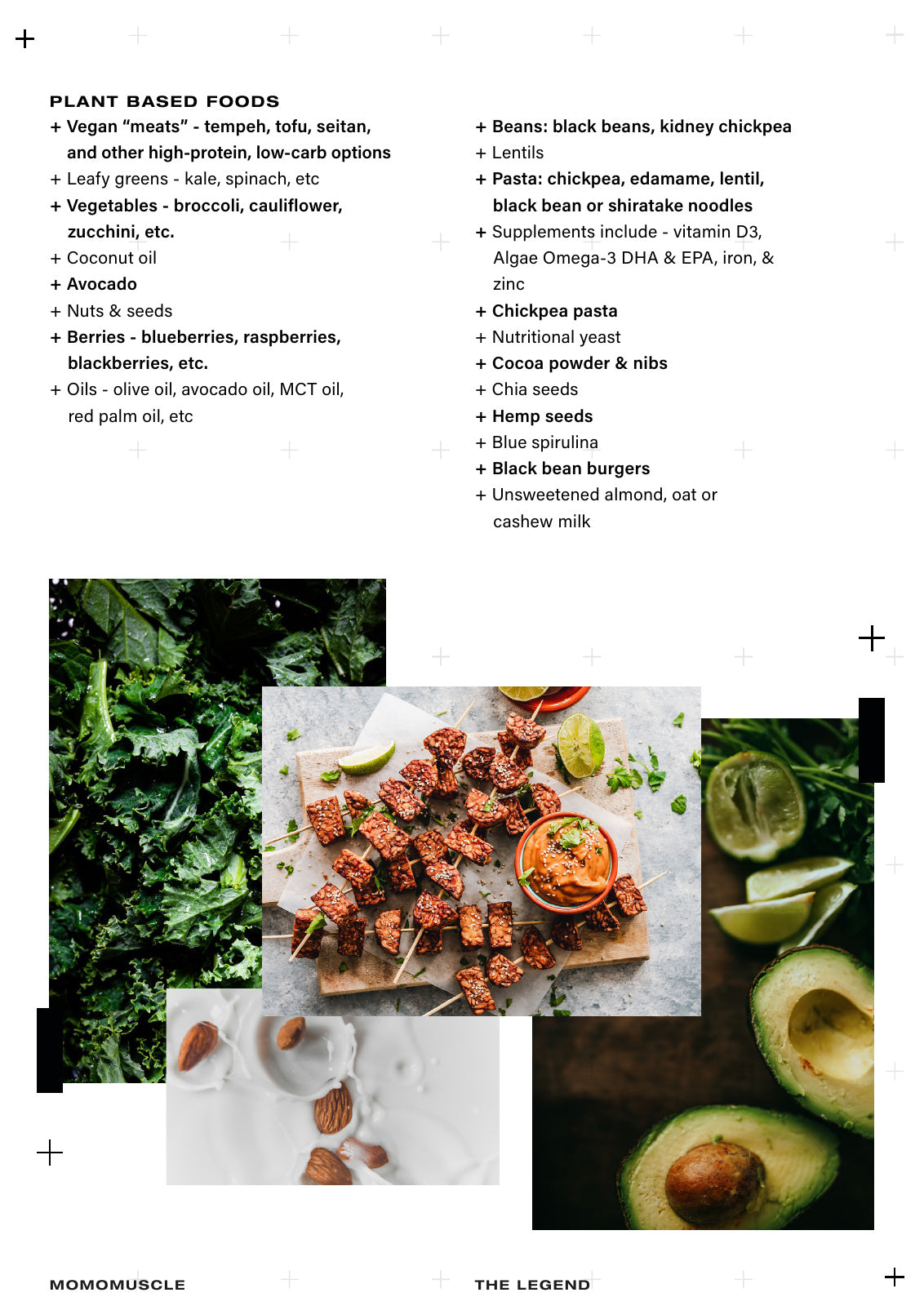 The Legend Program · page 139 · plant-based shopping list