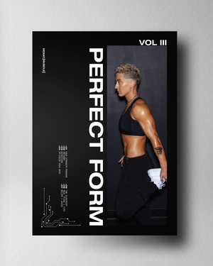 Perfect Form program cover in black 