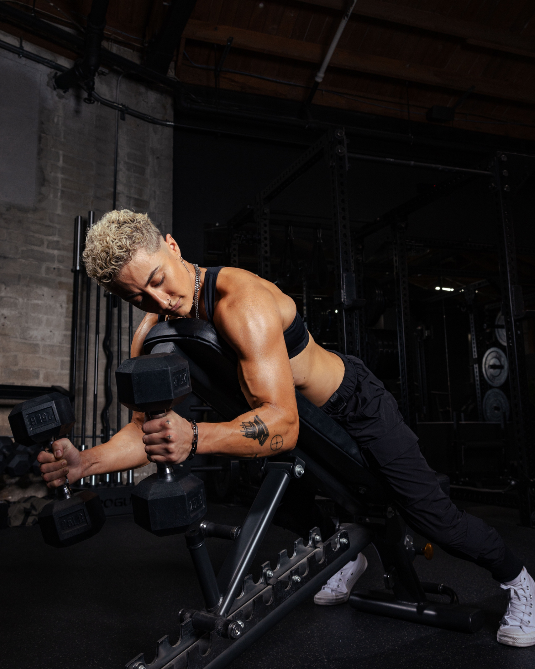 Person lifting weights