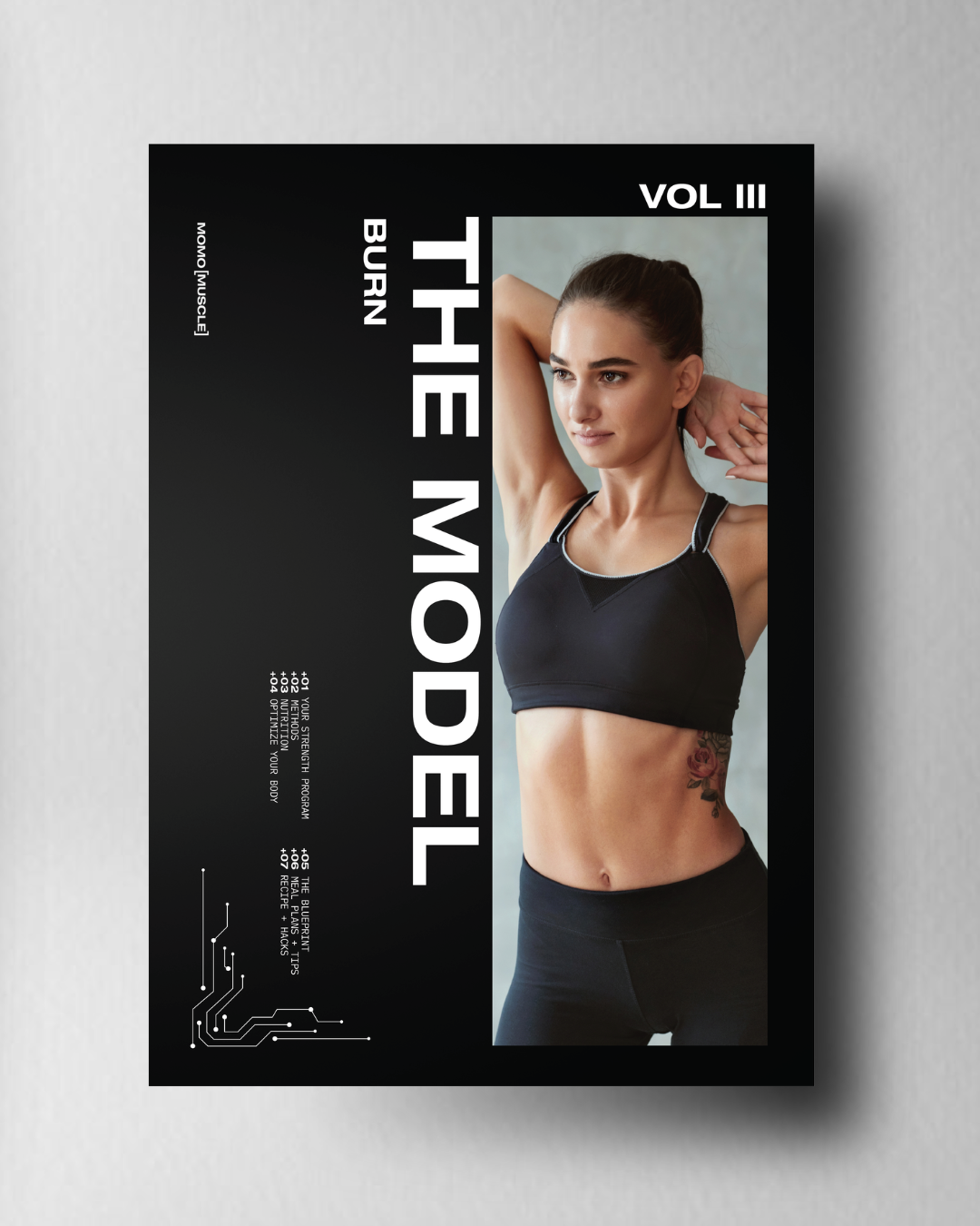 The Model Program Cover in black
