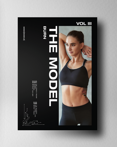 The Model Program Cover in black