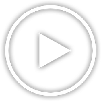 White play button icon on a black background